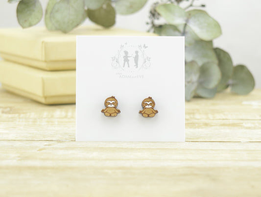 Meditating Sloth Earrings