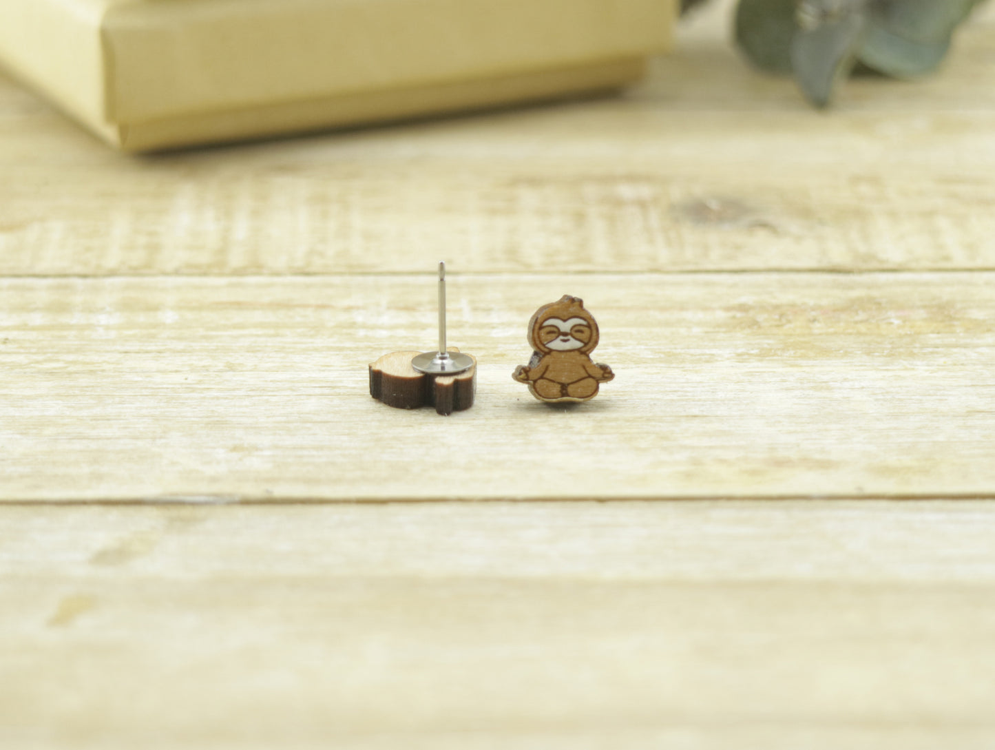 Meditating Sloth Earrings